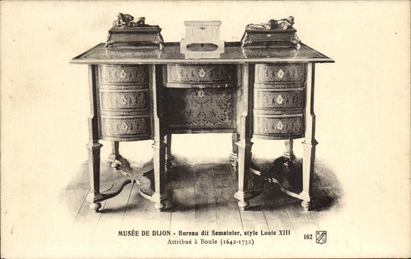 CPA Musee De Dijon Bureau dit Semainier style Louis XIII