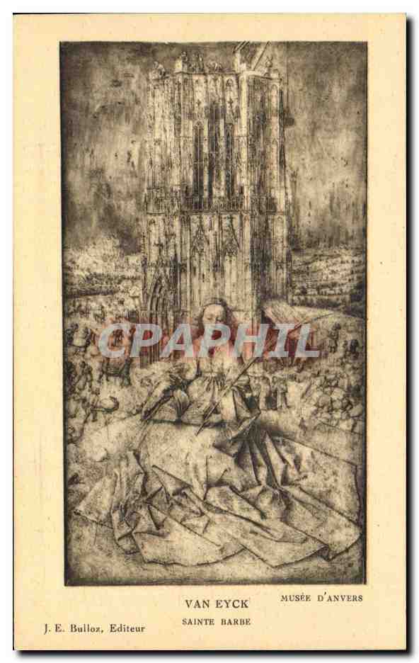 CPA Van Eyck Musee D'Anvers Sainte Barbe