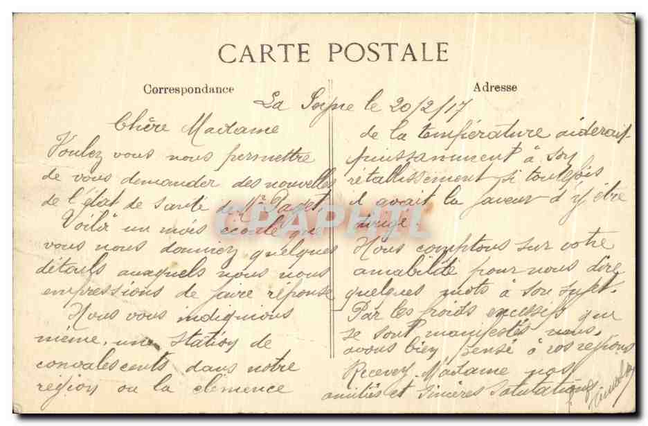 CPA Mont Des Oiseaux Maison De Repas Des Officiers Vue d'Ensemble — Rückseite