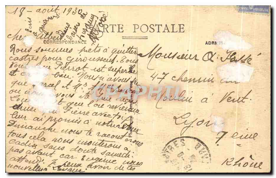 Castres - Les Quatre Ponts sur l'Agoût — Le Tarn Illustré, n°7, P.X. — Verso