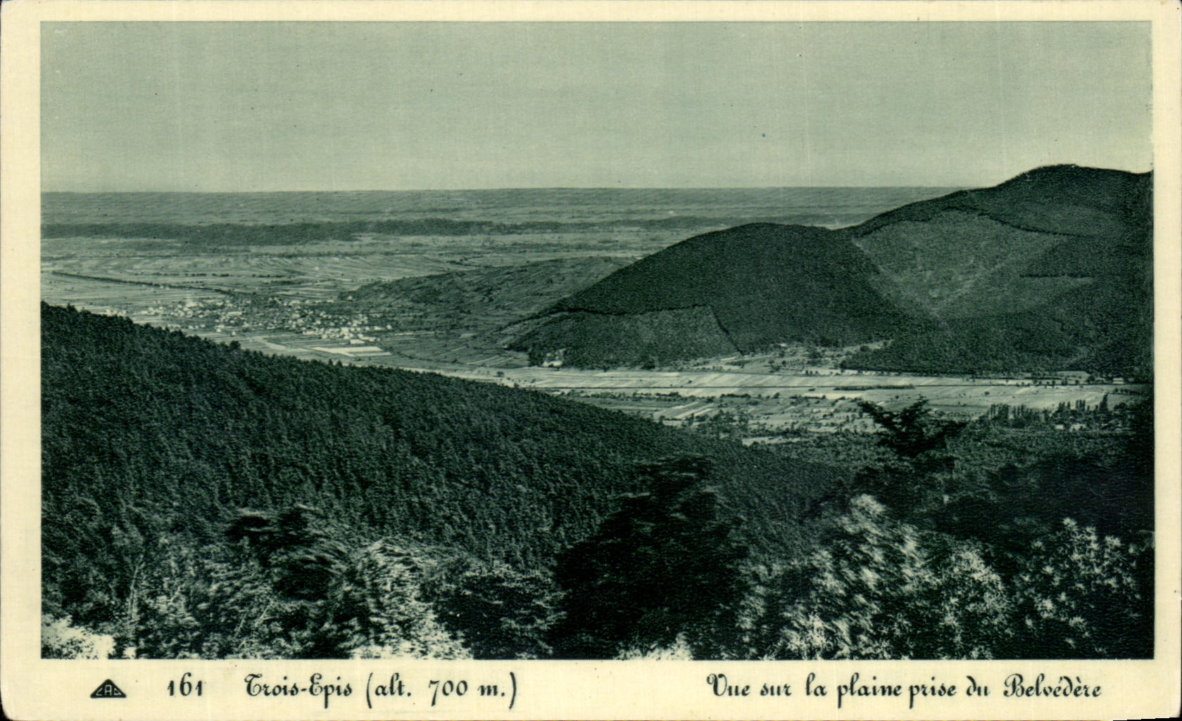 CPA Trois Epis Vue Sur La Plaine Prise Du Belvedere