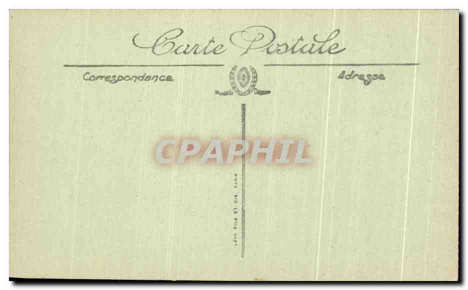 CPA Biarritz Effet Du Nuit Sur L'Atalaye — Verso