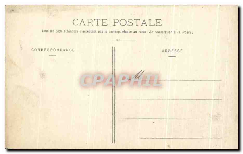CPA Terrasse Du Chateau De Vic Sur Aisne — Back