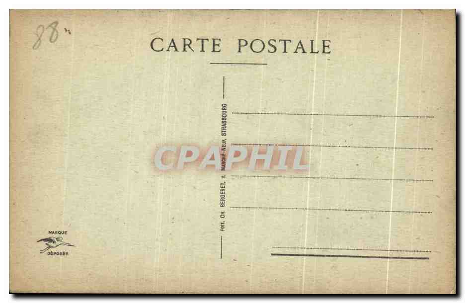 CPA Le Front Des Vosges Stosswihr Les Ruines Du Village Militaria — Verso