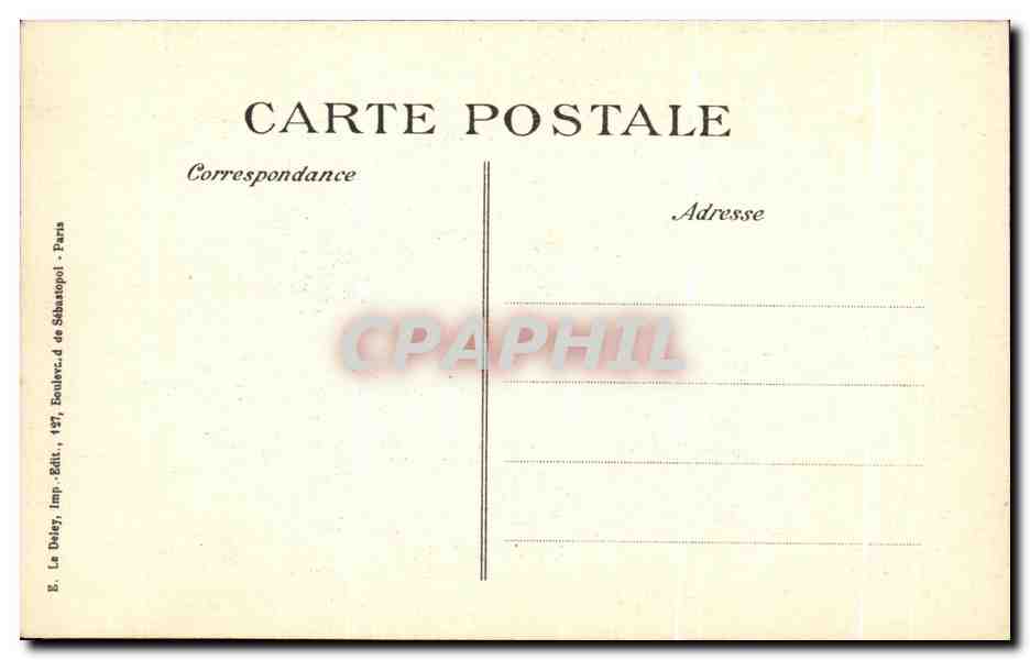 CPA Arras Haut De l'Hotel de ville Militaria  — Rückseite