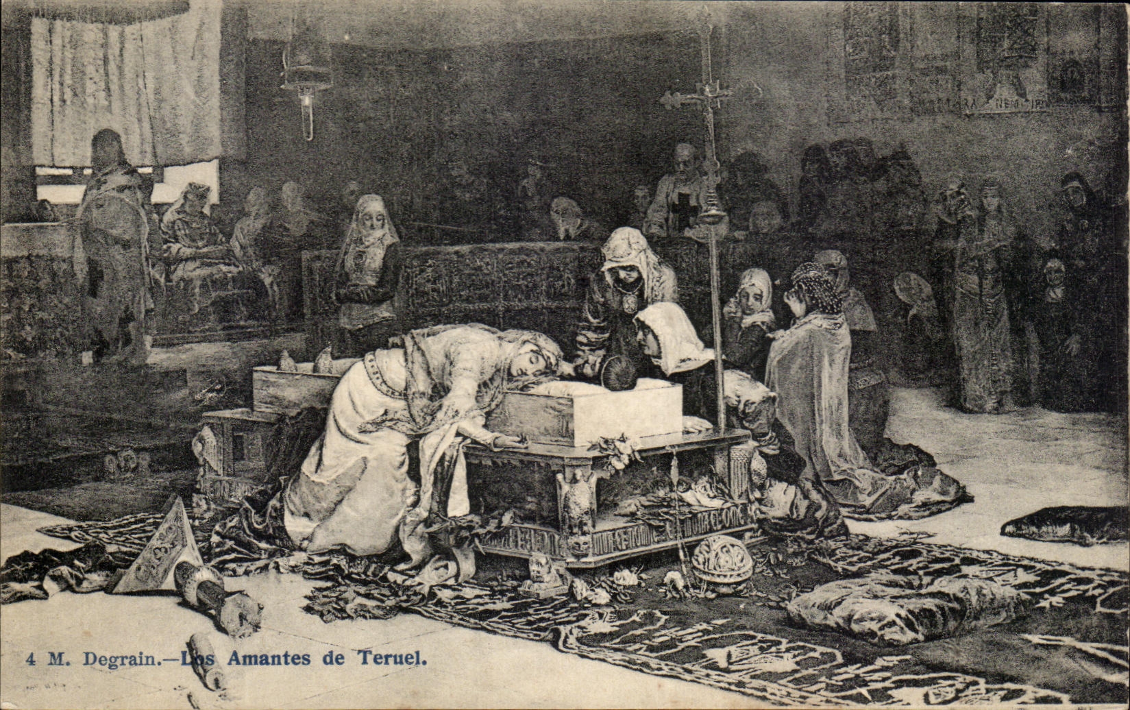 CPA Degrain Les Amantes de Teruel