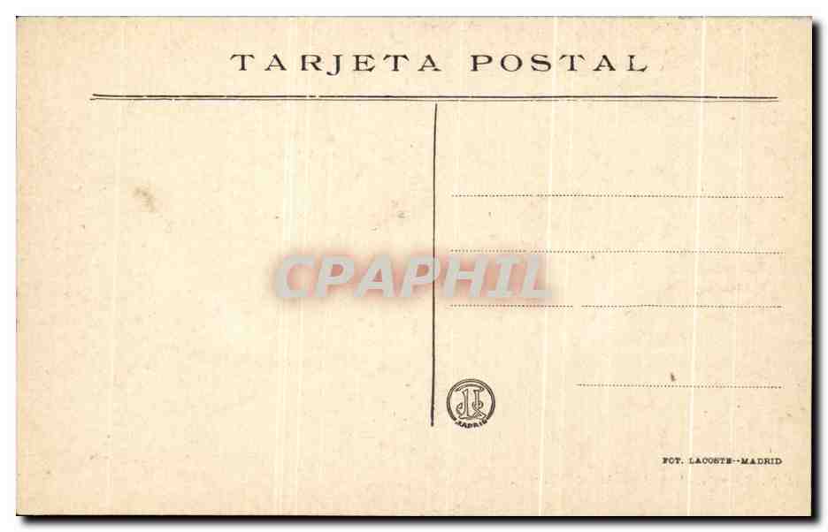 CPA Degrain Les Amantes de Teruel — Verso