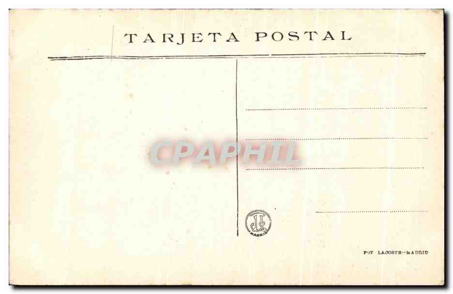 CPA Reirato de Mona Lisa Leonard de Vinci Mona lisa del Prado — Verso