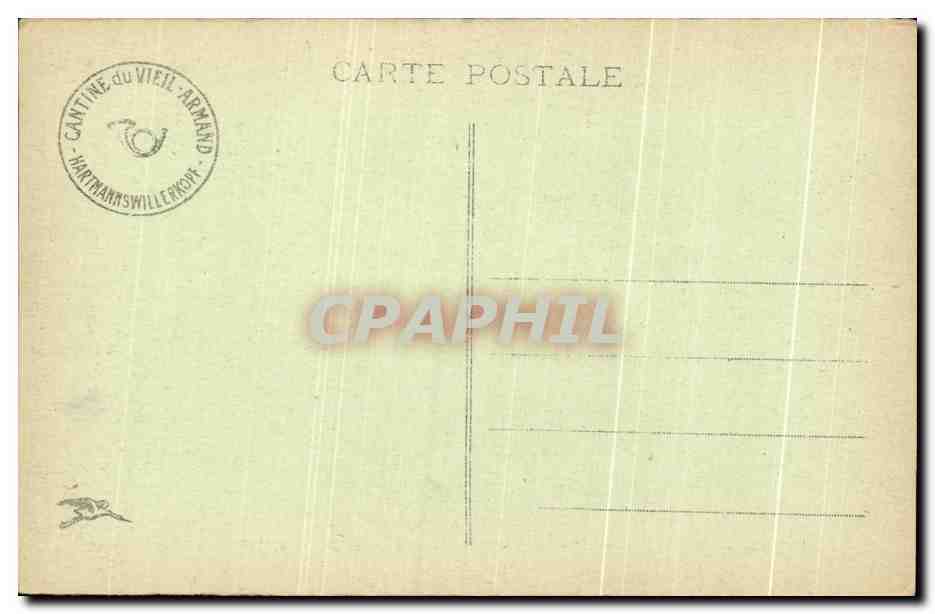 CPA Vieil Armand Entree du plus grand Souterrain Militaria — Rückseite