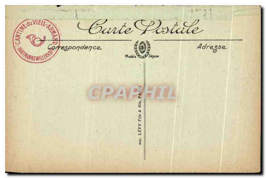 CPA Vieil Armand Cote Francais Camp Sicurahi Militaria — Rückseite