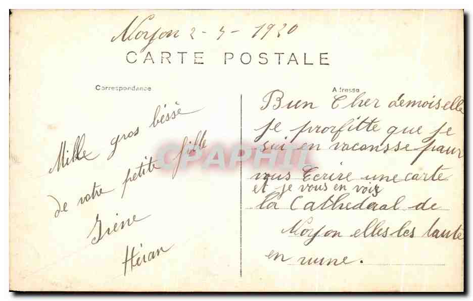 CPA Noyon La Cathedrale Abside Militaria — Rückseite