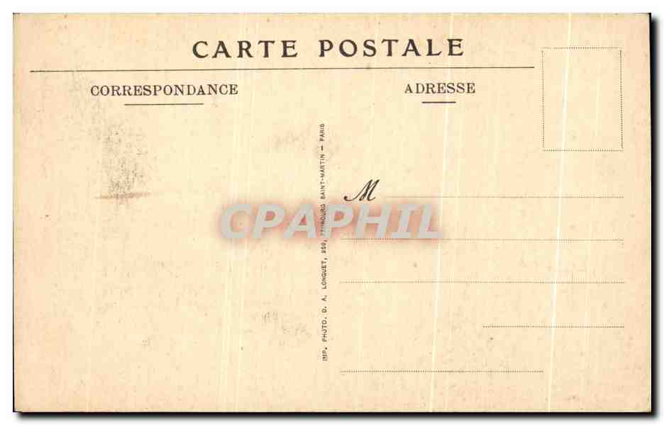 CPA Reims Le Quartier Ceres en Feu vu du Transept de la Cathedrale Militaria — Rückseite