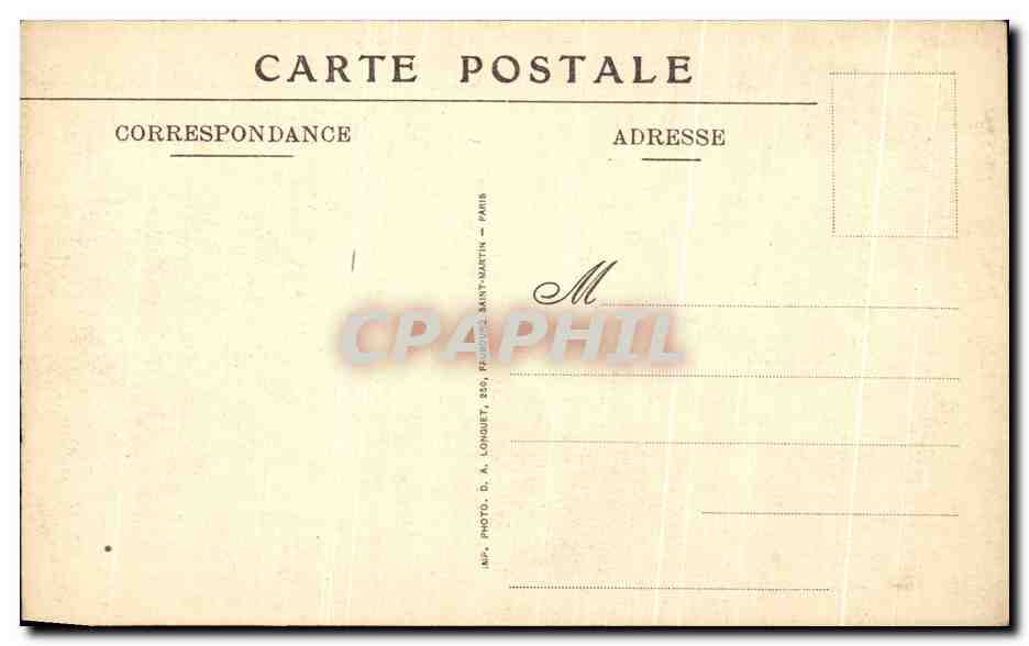 CPA La Guerre En Champagne Vue d'ensemble de la main de massiges Militaria  — Rückseite