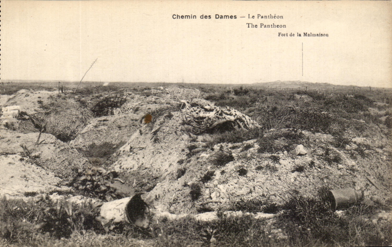 CPA Chemin des Dames Le pantheon Militaria