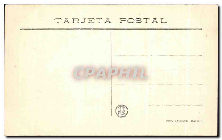 CPA Goya La Maja Vestida Museo del Prado — Verso