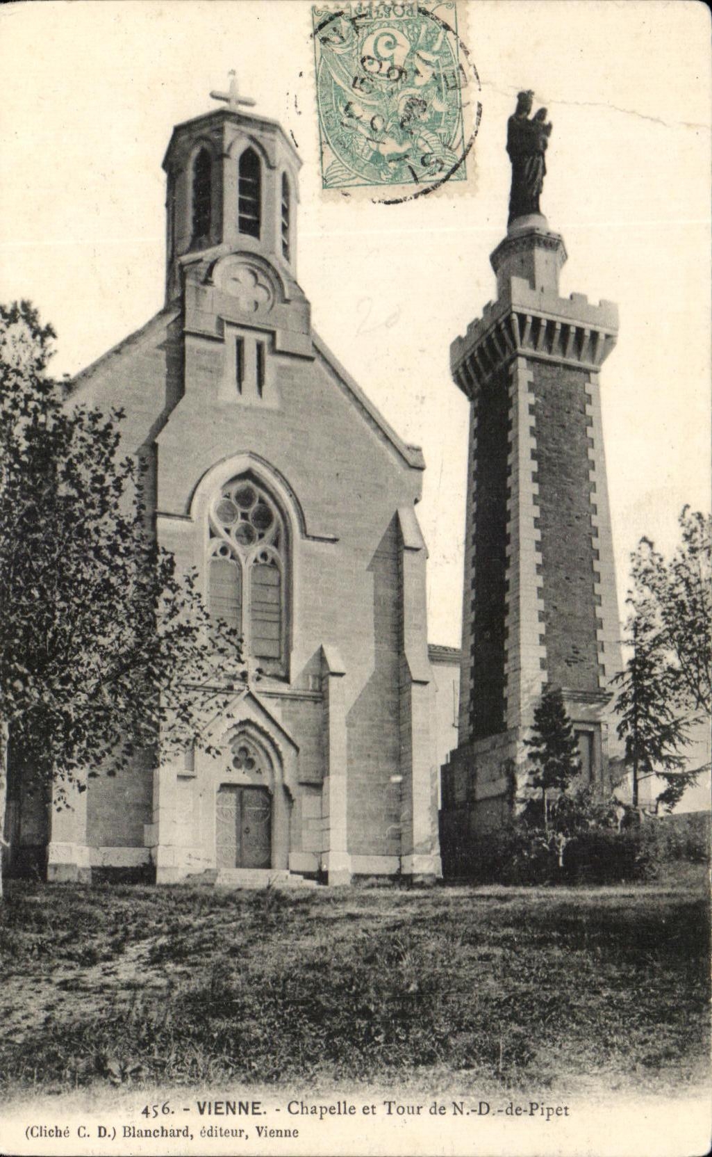 CPA Vienne Chapelle et Tour de N D de Pipet 
