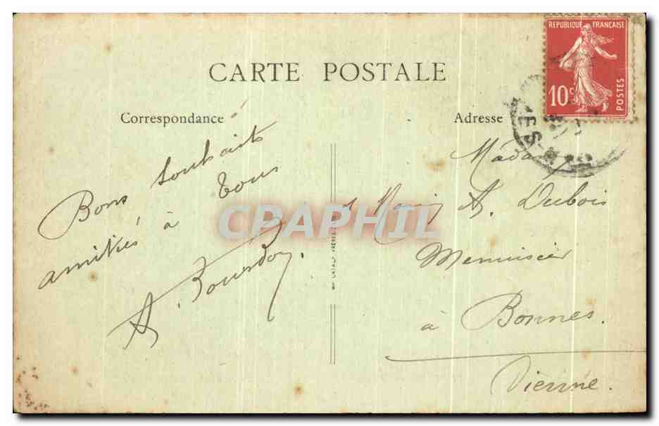CPA Nice Le Jardin Albert 1er et Avenue de Verdun — Rückseite