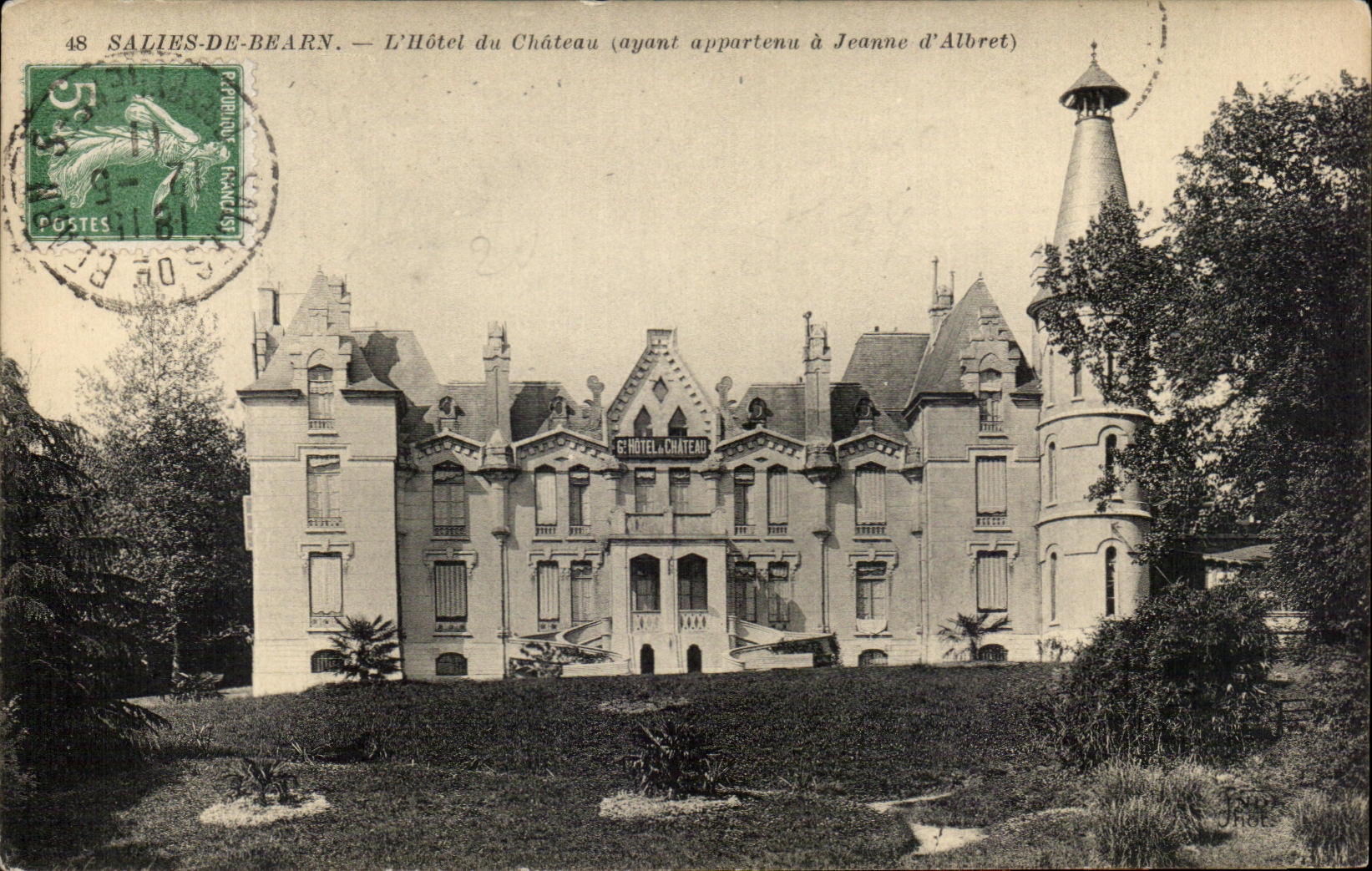 CPA Salies De Bearn L'hotel du Chateau