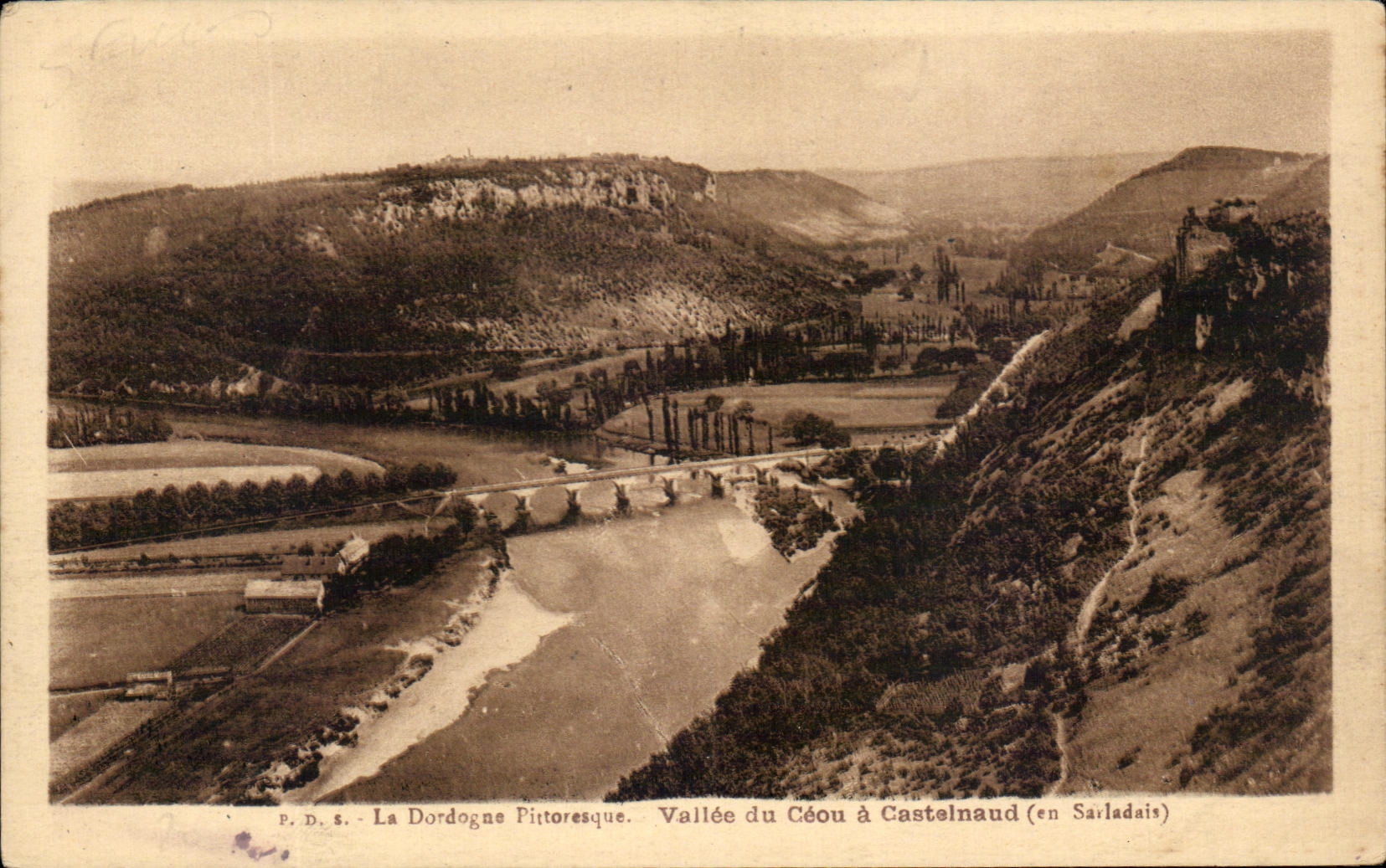 Vallée du Céou à Castelnau (en Sarladais) — La Dordogne Pittoresque — P.D.S.