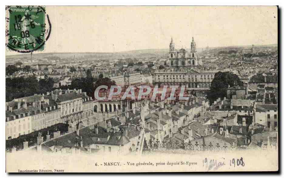 CPA Nancy Vue Generale Prise Depuis St Epvre