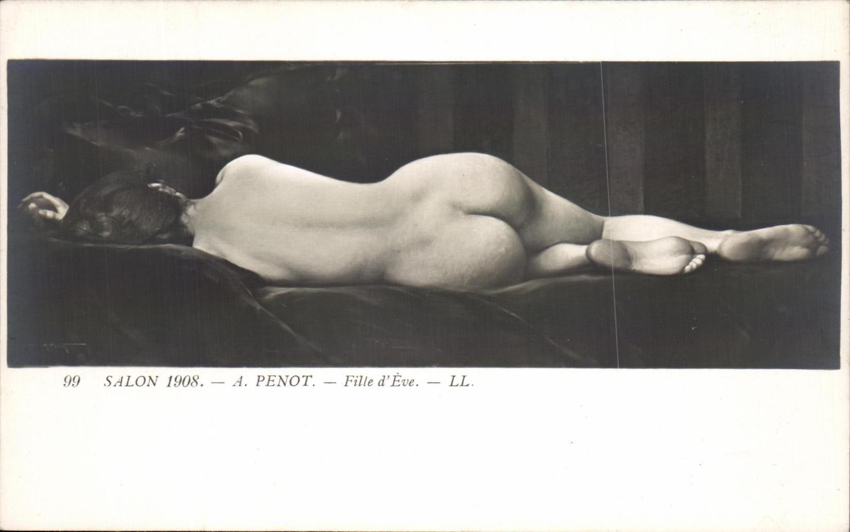CPA Salon Penot Fille d'Eve Femme nue erotique