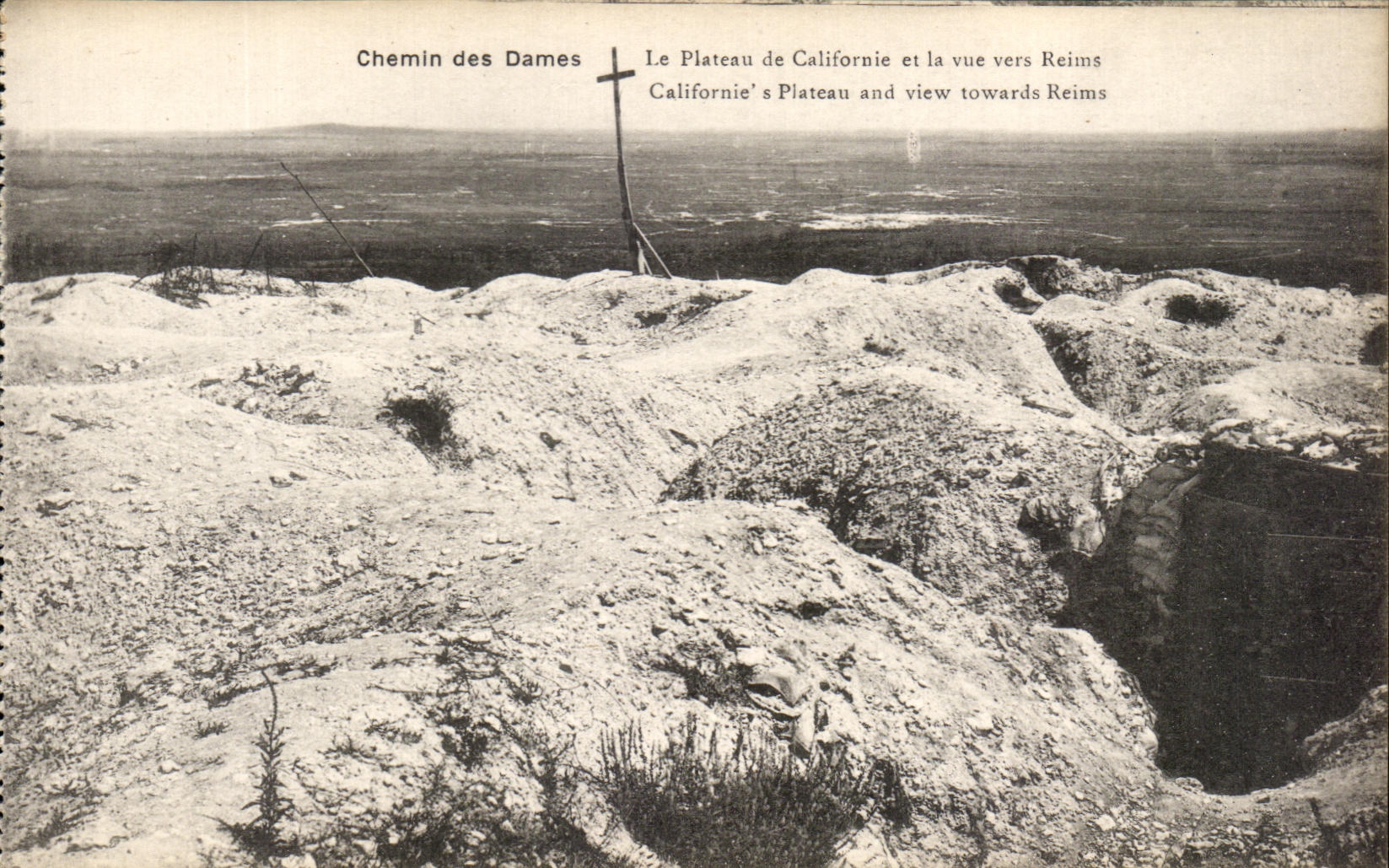 Chemin des Dames — Le Plateau de Californie et la vue vers Reims — B. Nougaredé et H. Ketrat, Sèvres