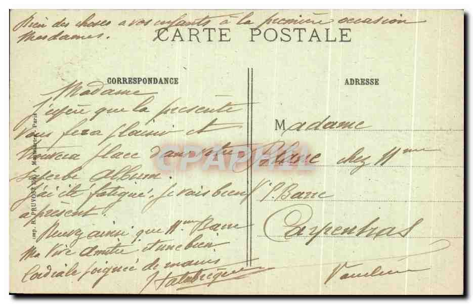 CPA La Guerre Reims La Cathedrale Militaria — Rückseite