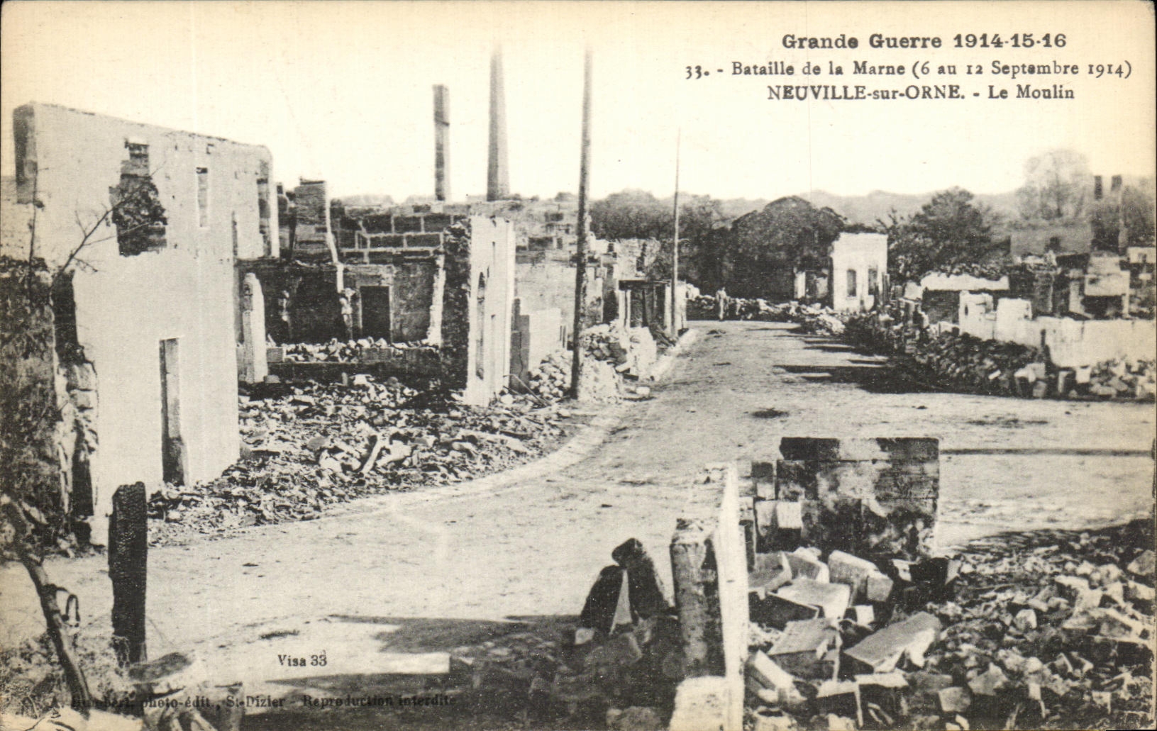 Neuville-sur-Orne — Le Moulin — Bataille de la Marne (6 au 12 Septembre 1914) — St-Dizier, n°33