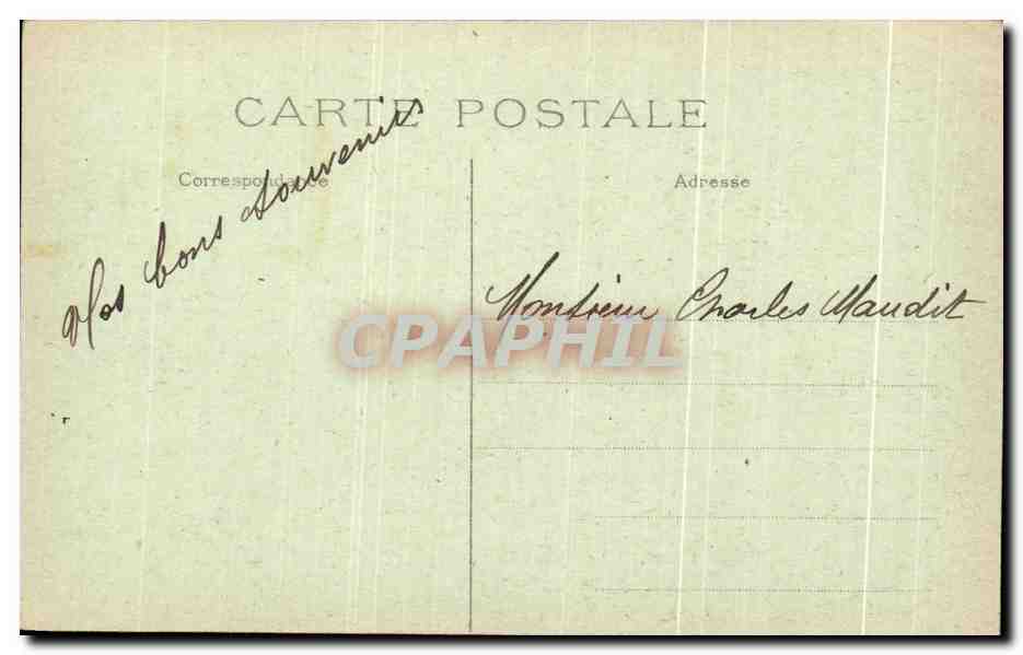 St-Quentin — Angle de la Rue du Gouvernement et de la Rue Raspaïl — Mars 1919 — Bille, Photo-Editeurs, Fontenay-a-Bois — Reverso