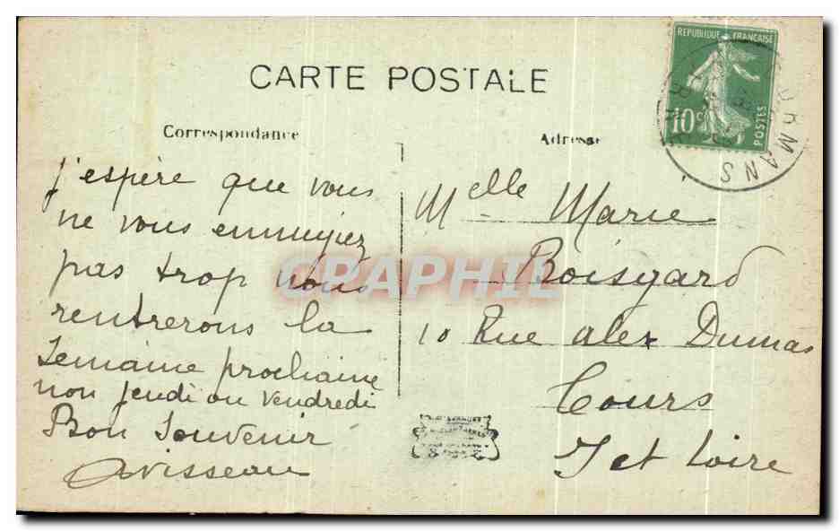 CPA Ruines de Dormans Juillet 1918 Vue prise de la Passerelle Militaria — Back