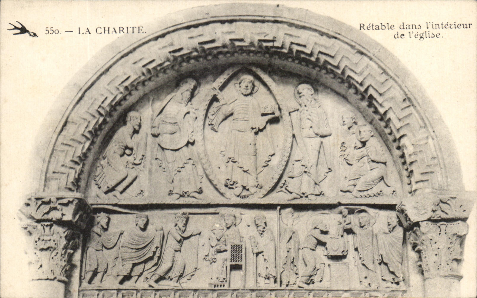 CPA La Charite Retable dans l'Interieur de l'Eglise