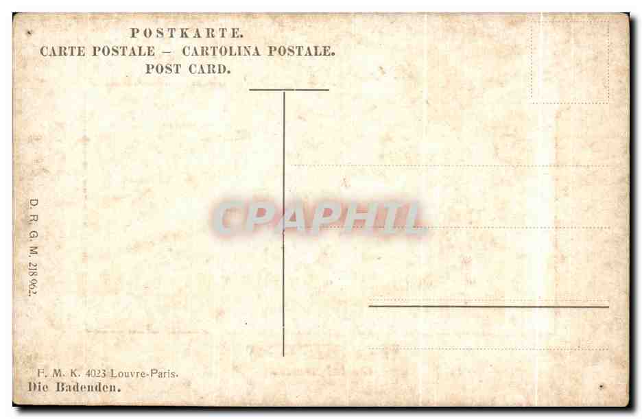 CPA Vernet Les Baigneuses — Verso