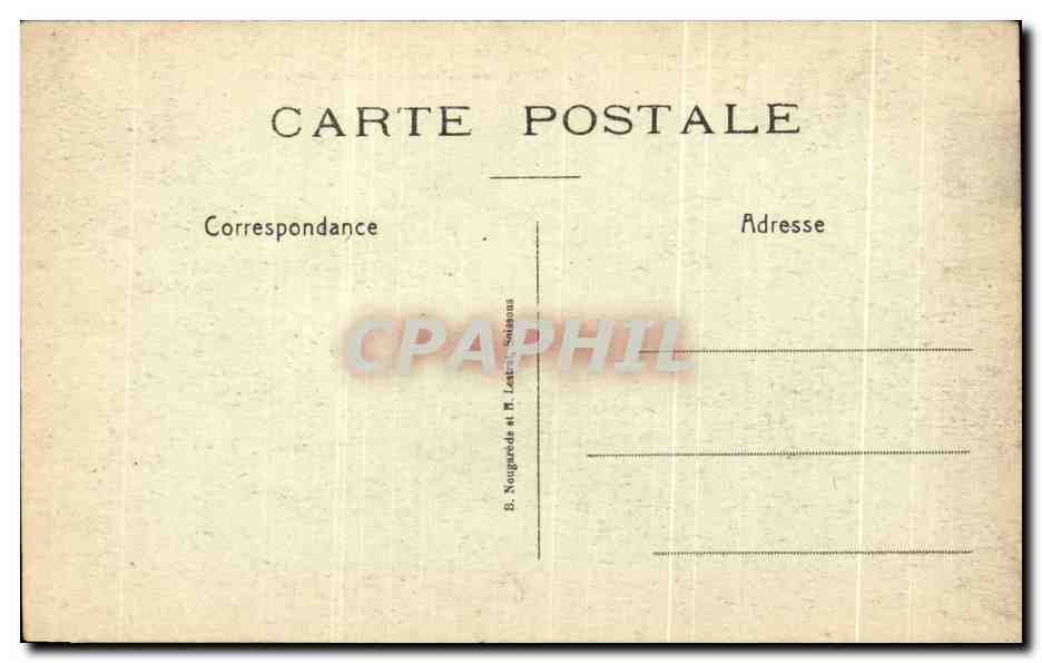 CPA Chemin des Dames Le Plateau de Californie et la Vue Vers Reims Califorine Pleateau and View Towards Reims Militaria — Rückseite