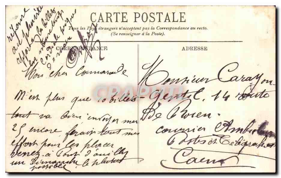 Les Bords de l'Orne — Pont d'Ouilly — Le Déversoir — Éditeur : Guéne. N° de série : 14 — Achterkant