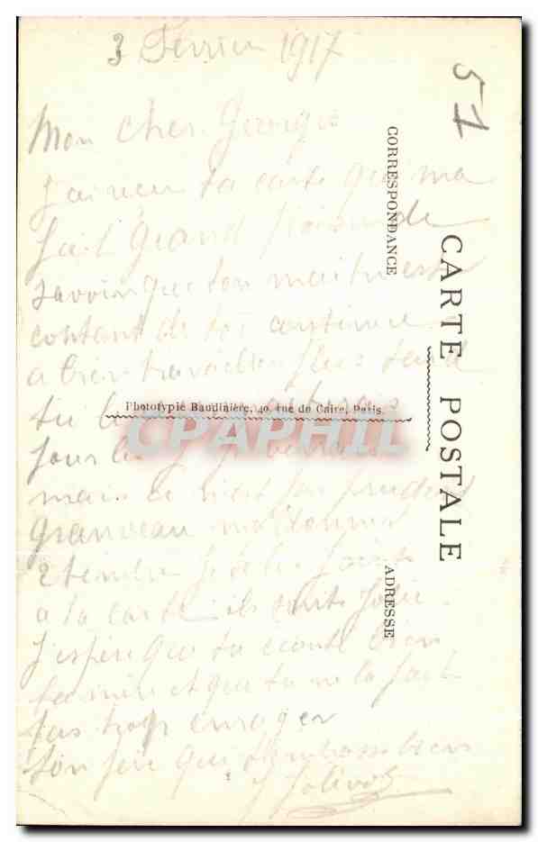 Destruction de l'église de Saint-Hilaire-le-Grand — Champagne — Phot-Express, Paris, n°967 — Verso