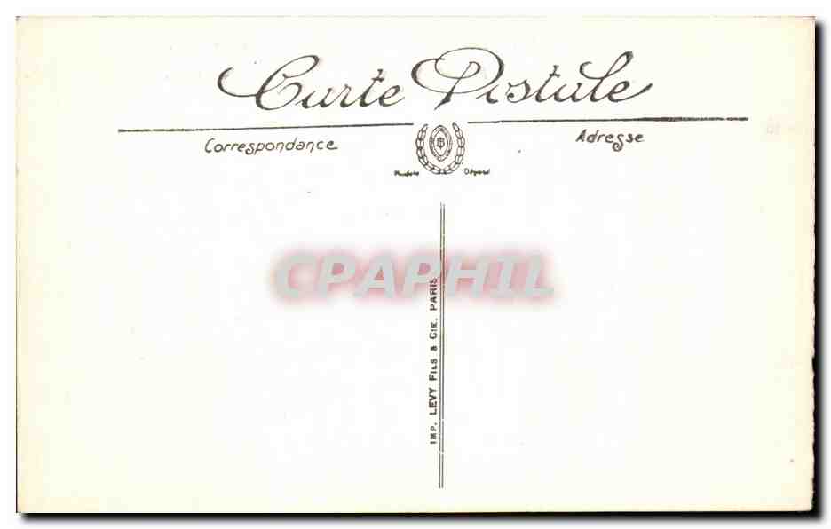 CPA Reims apres les Bombardementd Rue Colbert vue vers l'Hotel de ville Militaria  — Rückseite