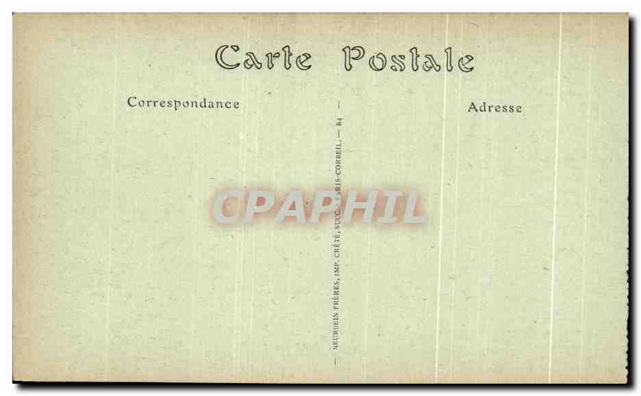 CPA Pastel de Senechal Variations Dans L'Ardeur De L'Incendie des frabiques de laine Reims  — Verso