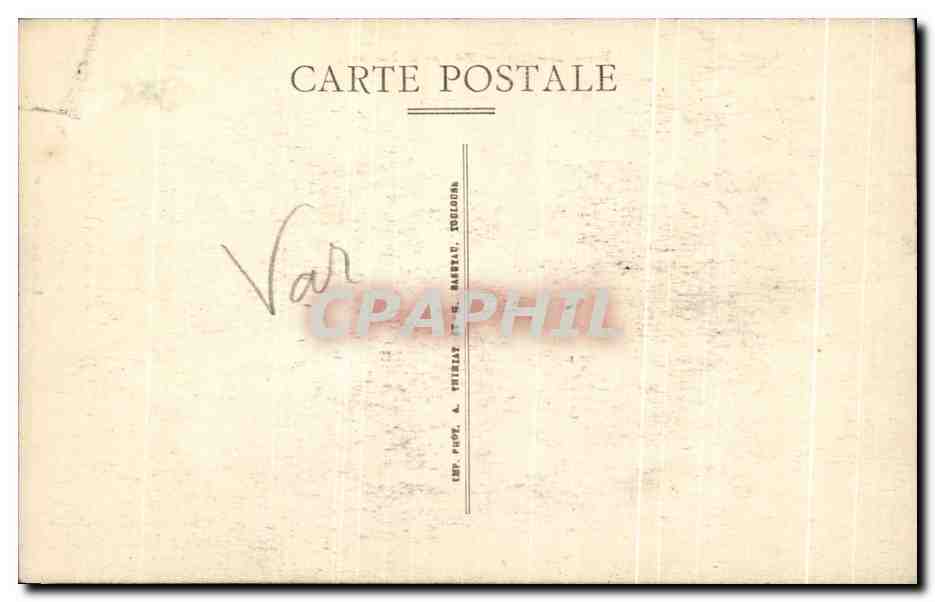 CPA Ramatuelle Moulins de Paillas — Rückseite
