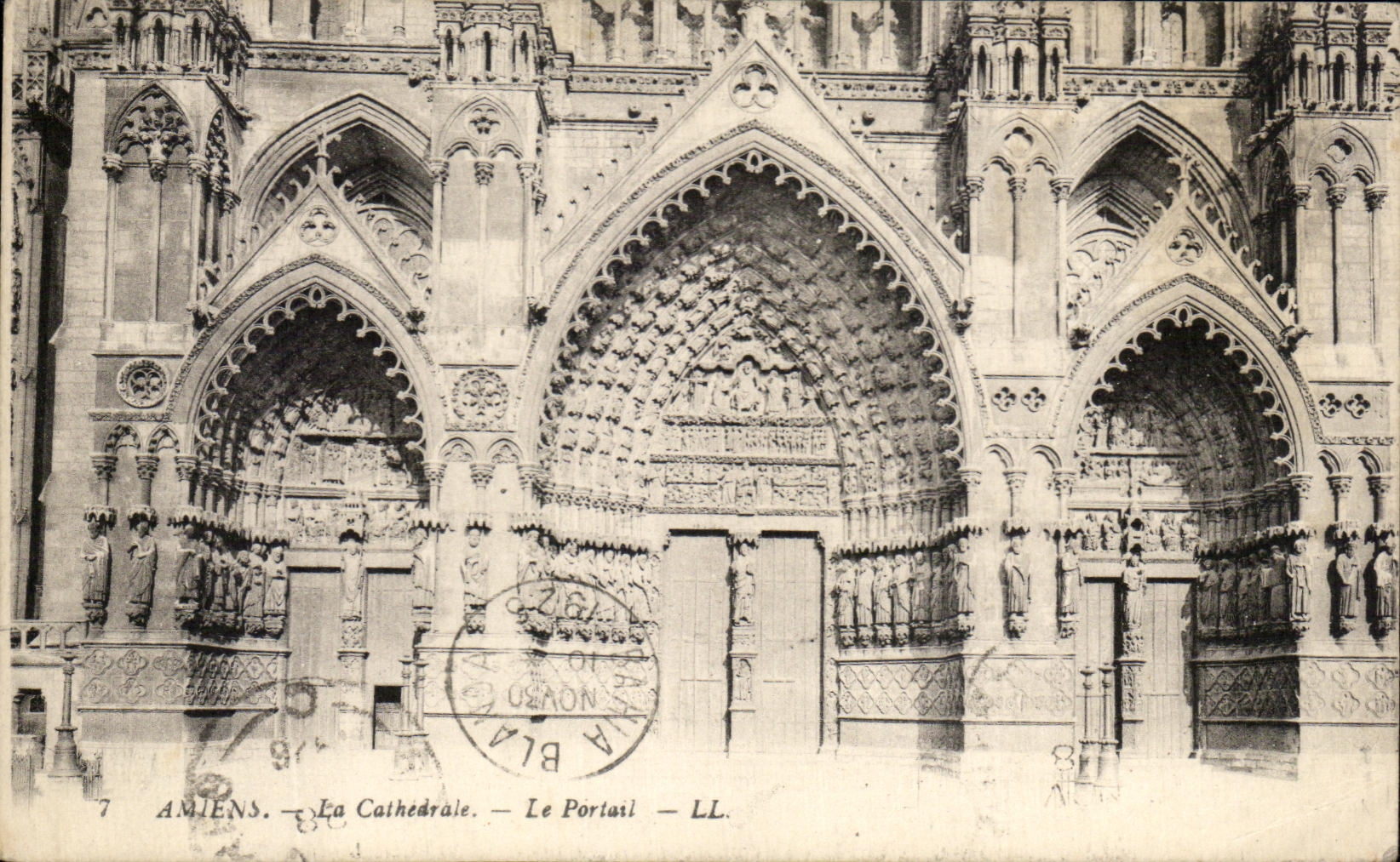CPA Amiens Le Cathedrale Le Portail