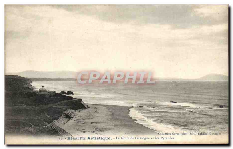 CPA Biarritz Aetistique Le Golfe Gascogne et les Pyrenees