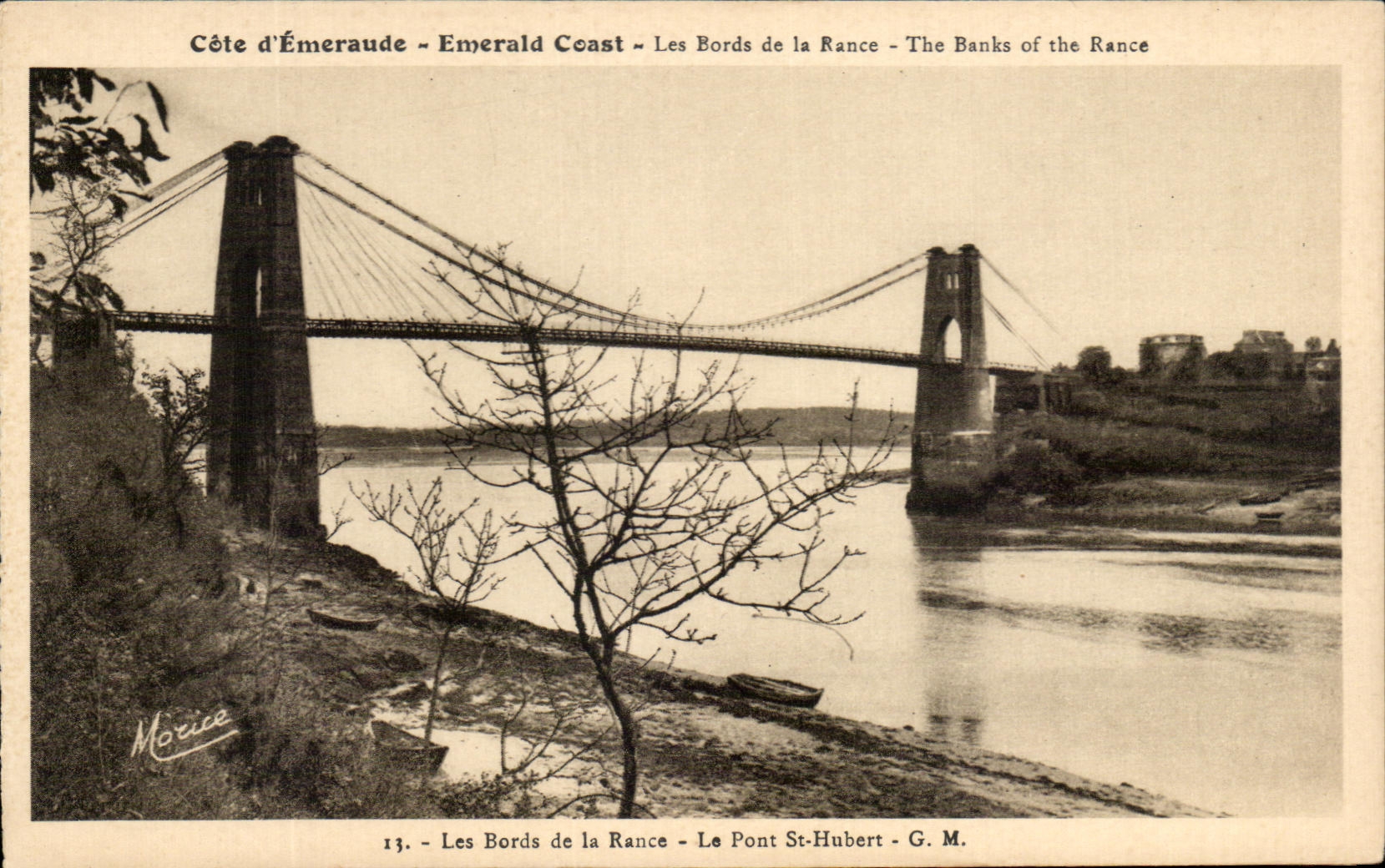Les Bords de la Rance - Le Pont St-Hubert - G. M. - Côte d'Émeraude