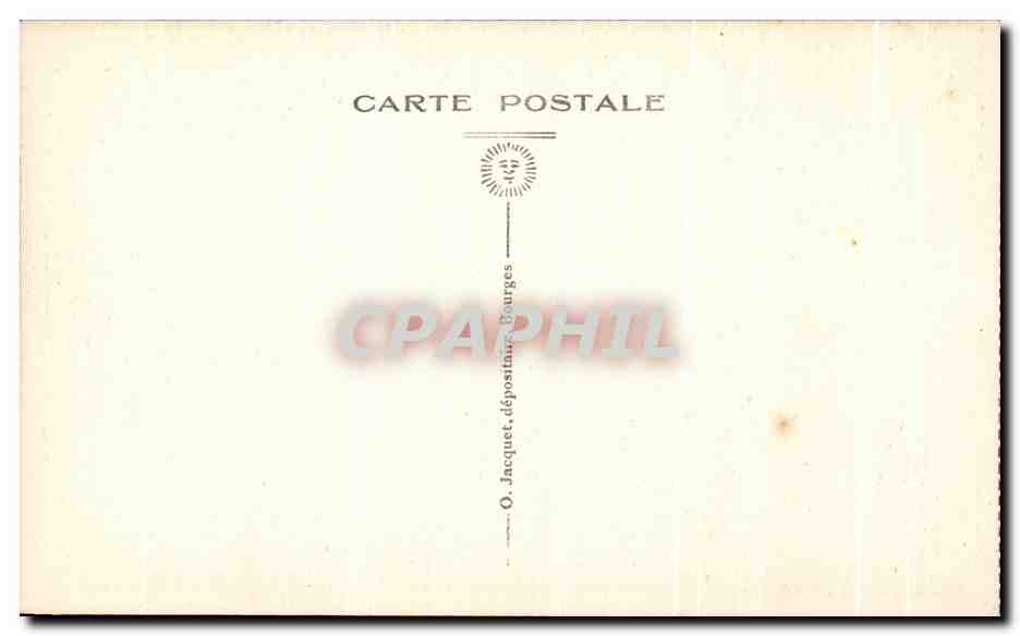 CPA Cathedrale de Bourges Vitrail de la Chapelle de Ste Anne Presentation de la famille Tullier a la Sainte Vierge  — Verso