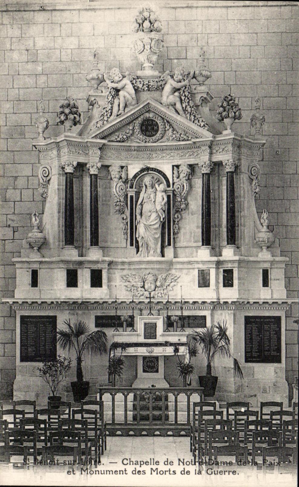 St-Brévin-sur-Veyle — Chapelle de Notre-Dame de la Paix et Monument des Morts de la Guerre