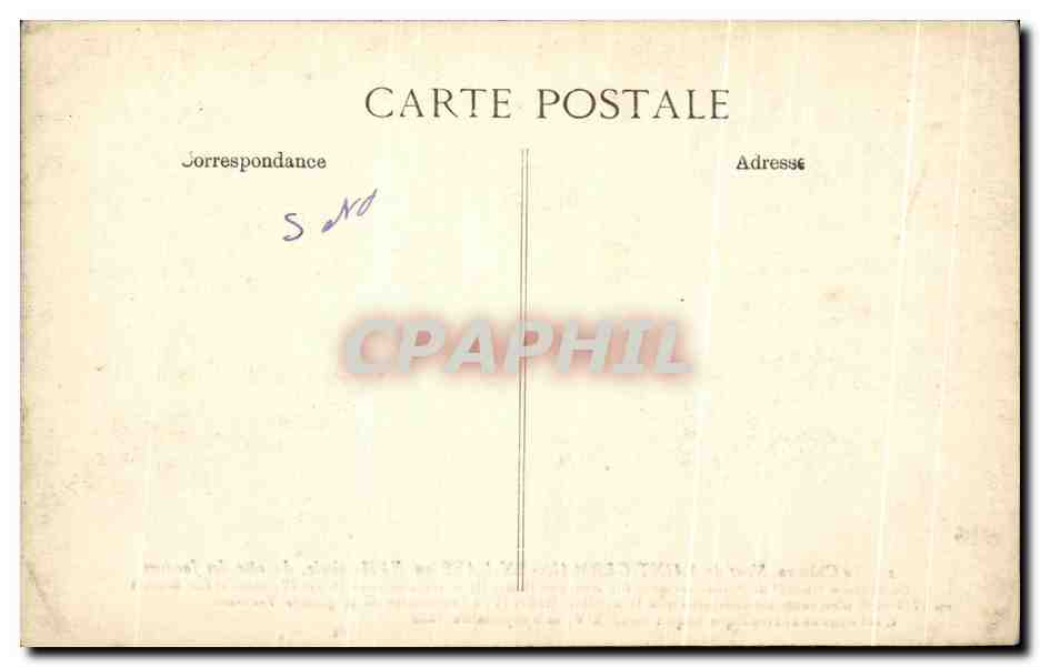 Le Château Neuf de Saint-Germain-en-Laye au XVIIe siècle — gravure historique — éditeur non visible — Verso