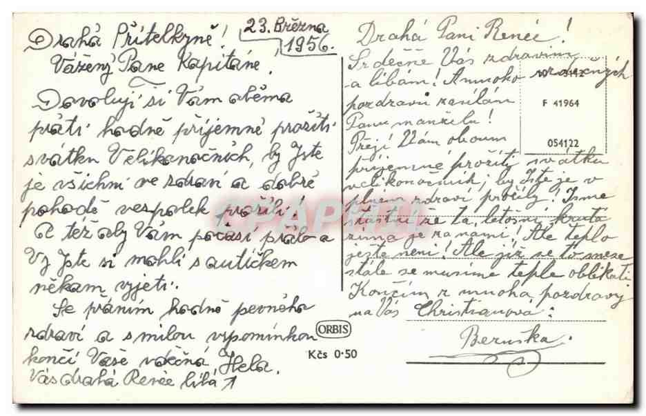 CPA Vesele Velikonoce Fleurs — Verso