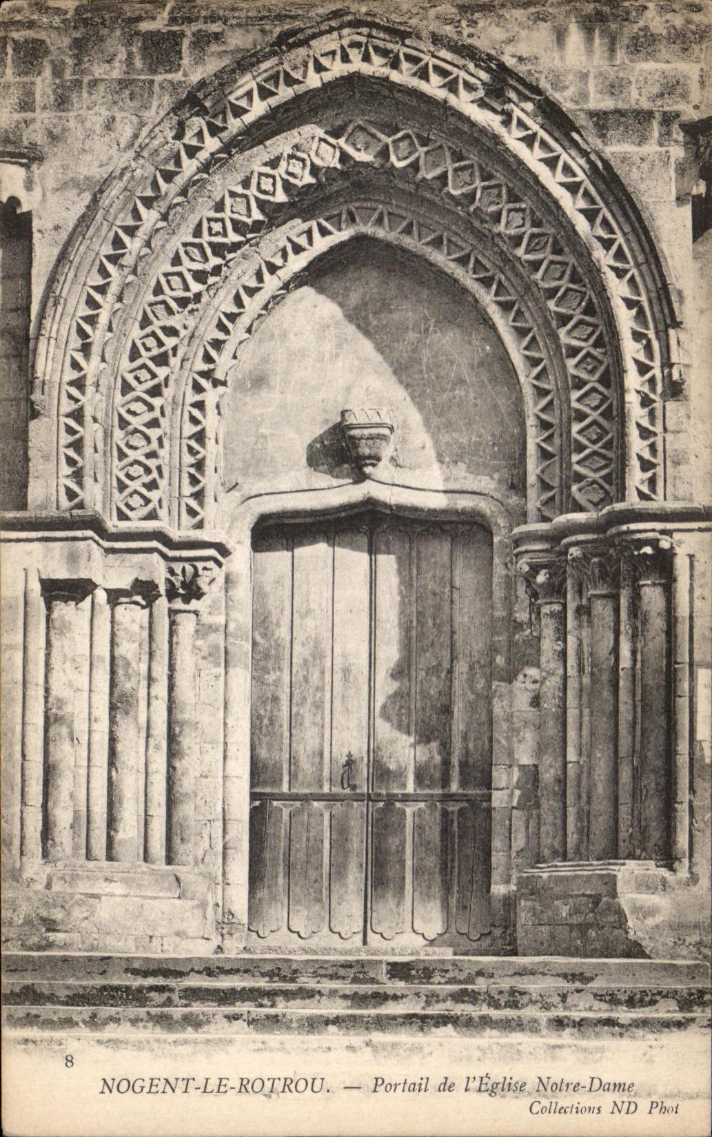 Nogent-le-Rotrou — Portail de l'Église Notre-Dame — Collections ND Phot