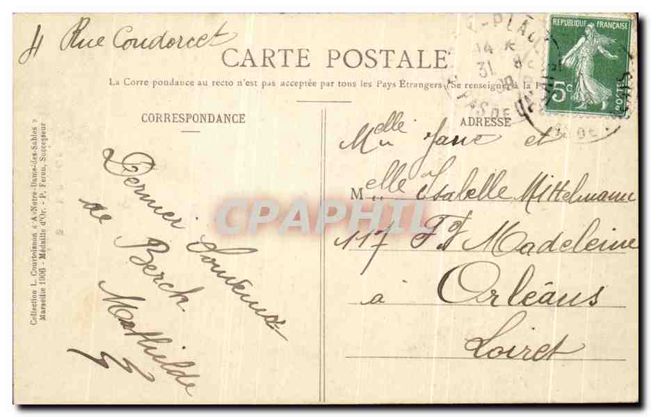 CPA Berck Plage Interieur De La Chapelle Cazin Perrochaud  — Rückseite