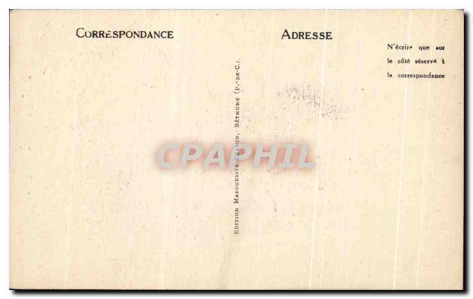 CPA Bethune Le Beffroi — Rückseite