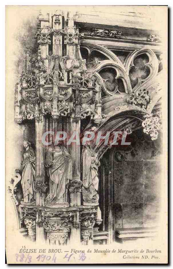 CPA Eglise De Brou Figures du Mausolee de Marguerite de Bourbon