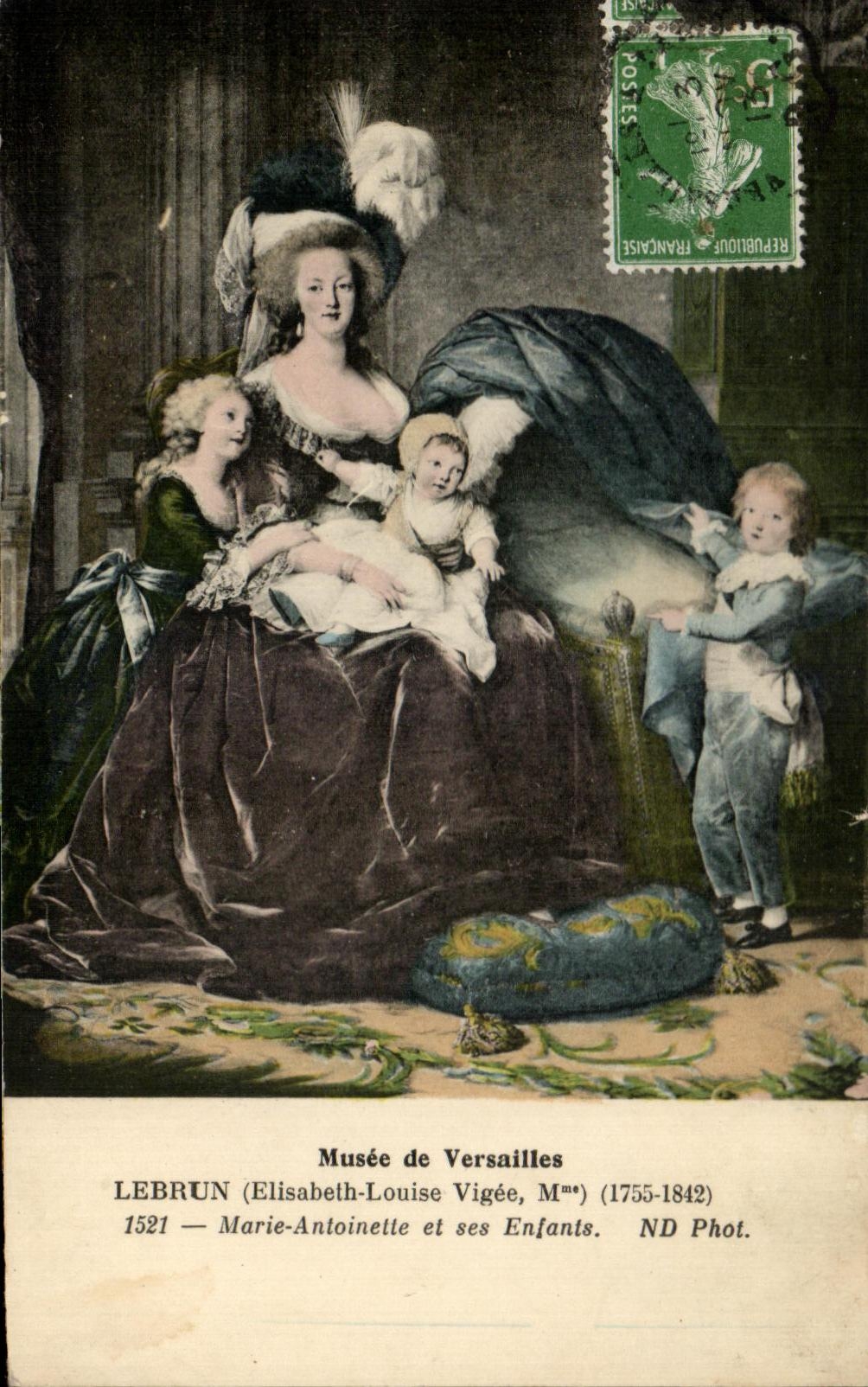 CPA Musee de Versailles Lebrun Marie Antoinelle et ses Enfants